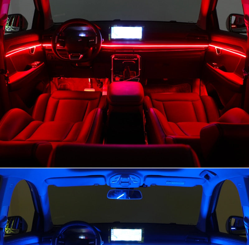 Universal Addressable RGB Ambient Lights 64 Color LED Interior Symphony Atmosphere Strip Lights