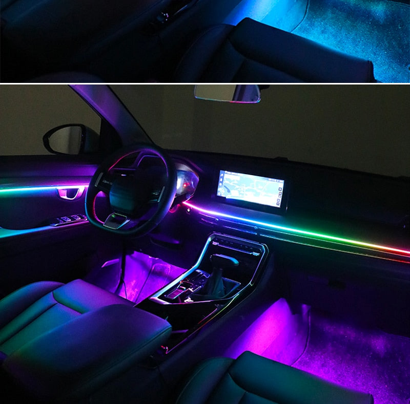 Universal Addressable RGB Ambient Lights 64 Color LED Interior Symphony Atmosphere Strip Lights