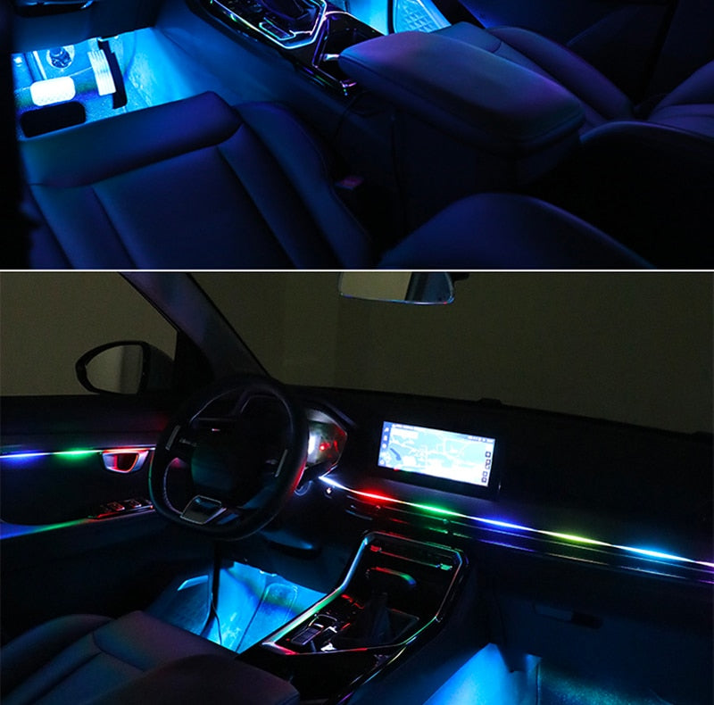 Universal Addressable RGB Ambient Lights 64 Color LED Interior Symphony Atmosphere Strip Lights