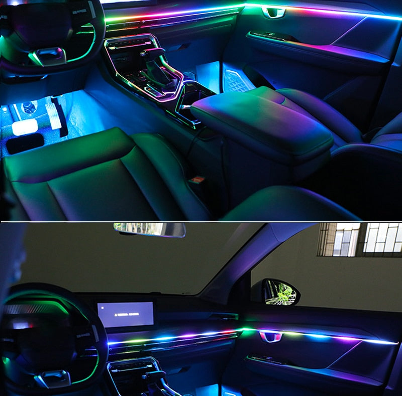 Universal Addressable RGB Ambient Lights 64 Color LED Interior Symphony Atmosphere Strip Lights