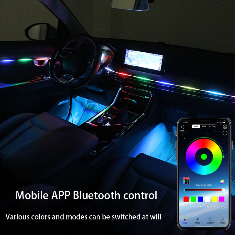 BMW Addressable RGB Ambient Lights 64 Color LED Interior Symphony Atmosphere Strip Lights