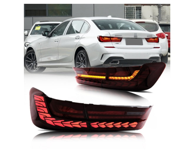 GTS Tail Lights For BMW 3 Series G20  M3 320i 325i 330i 340i 2019 2020 2021 2022 Sequential Rear Lamps