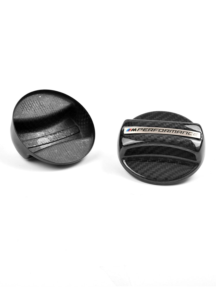 Dry Carbon Fiber Fuel Tank Cap Cover For BMW