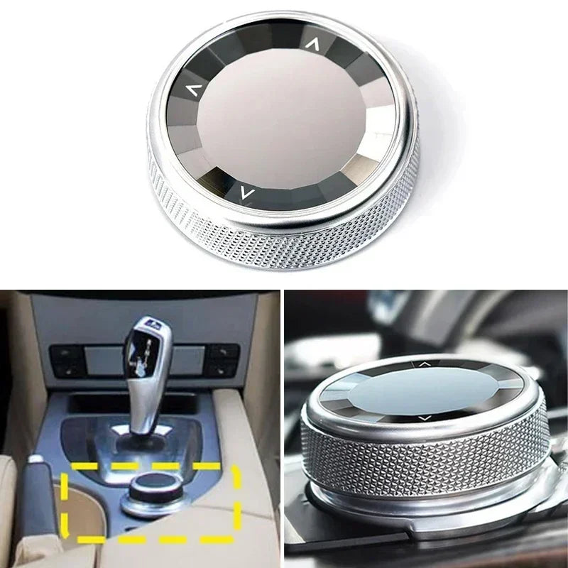 BMW E70 E60 E61  E71 E72 E66 5 Series X5 X6 Crystal IDrive Multimedia Button Knob Cover Center Control Buttons Switch Knob