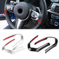 Chrome / Carbon Fiber Car Steering WheelF06 F12 F13 M Sport Wheel Decoration Cover Trim