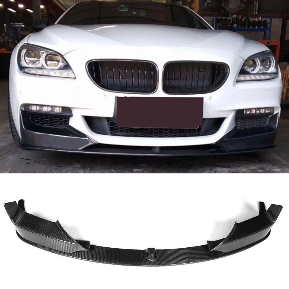 BMW F06 F12 F13 M tech M Sport Carbon Fiber Front Lip 3-Piece