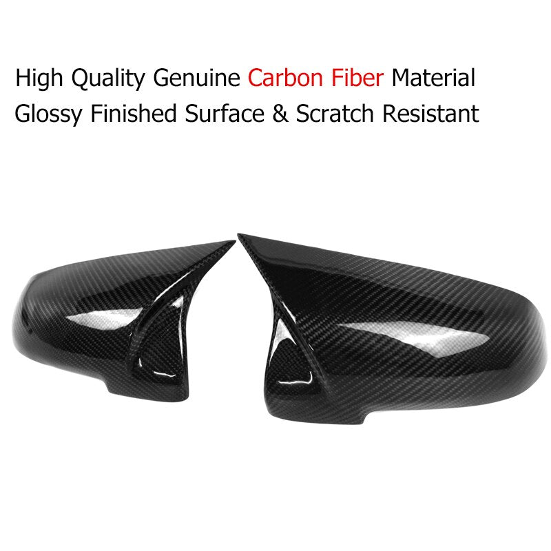 Carbon Fiber Rearview Mirror Cover Caps Replacement For BMW 6 Series F10 F11 F18 F07 F06 F12 F13 F01 F02 F03 F04 Facelifted Lci