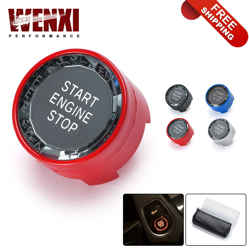 Crystal Start Stop Engine Switch Button for BMW 1 2 3 4 5 6 7 X1 X5 X6 F Series