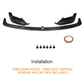 BMW F06 F12 F13 M tech M Sport Carbon Fiber Front Lip 3-Piece