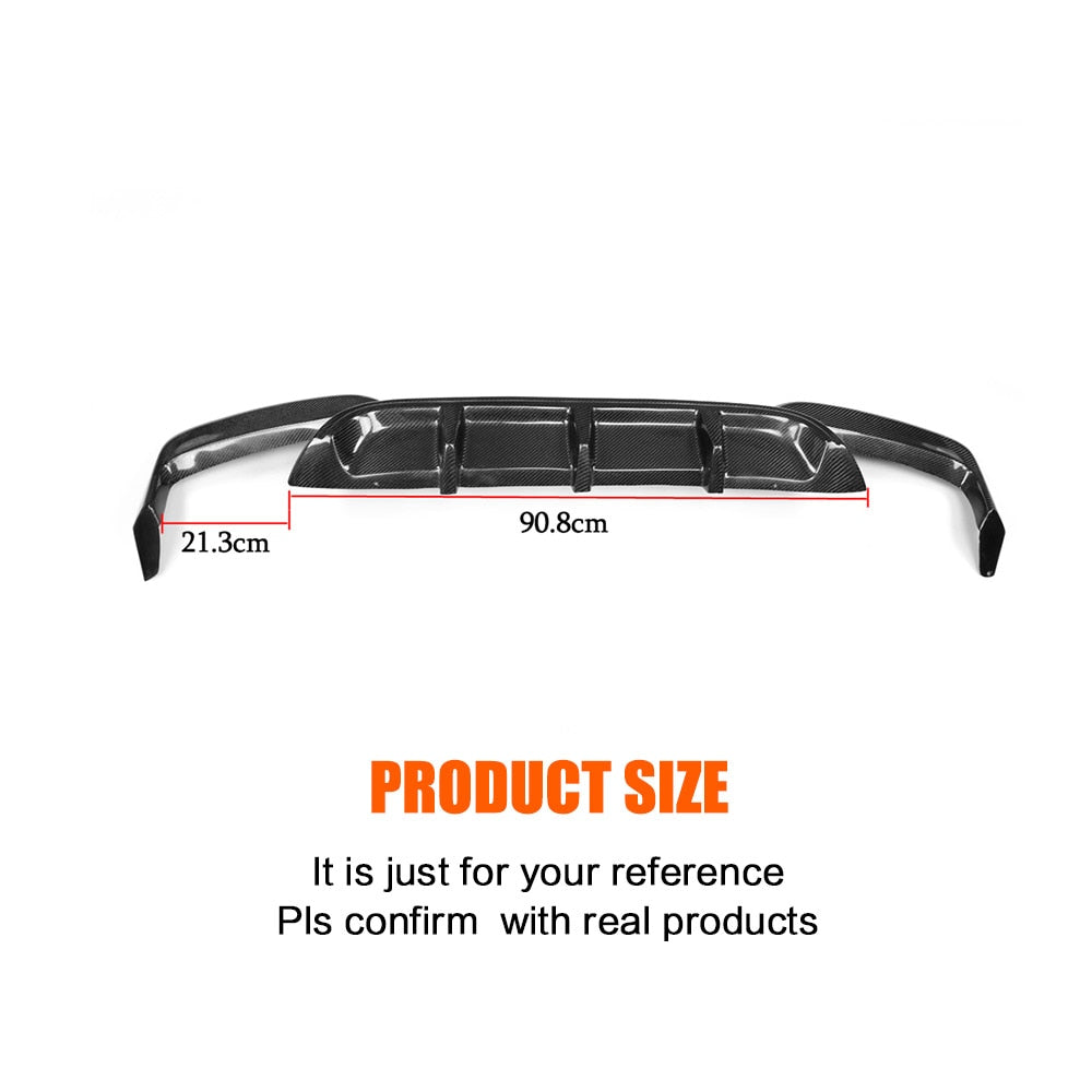 Carbon Fiber Car Rear Bumper Diffuser for BMW F06 F12 F13 640i 650i M Sport M Tech M6 Bumper 2012 - 2016 Car Rear Diffuser Lip