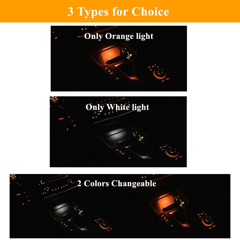 BMW F30 F31 F32 F33 F34 F36 Center Console Ambient Light CupHolder LED ...