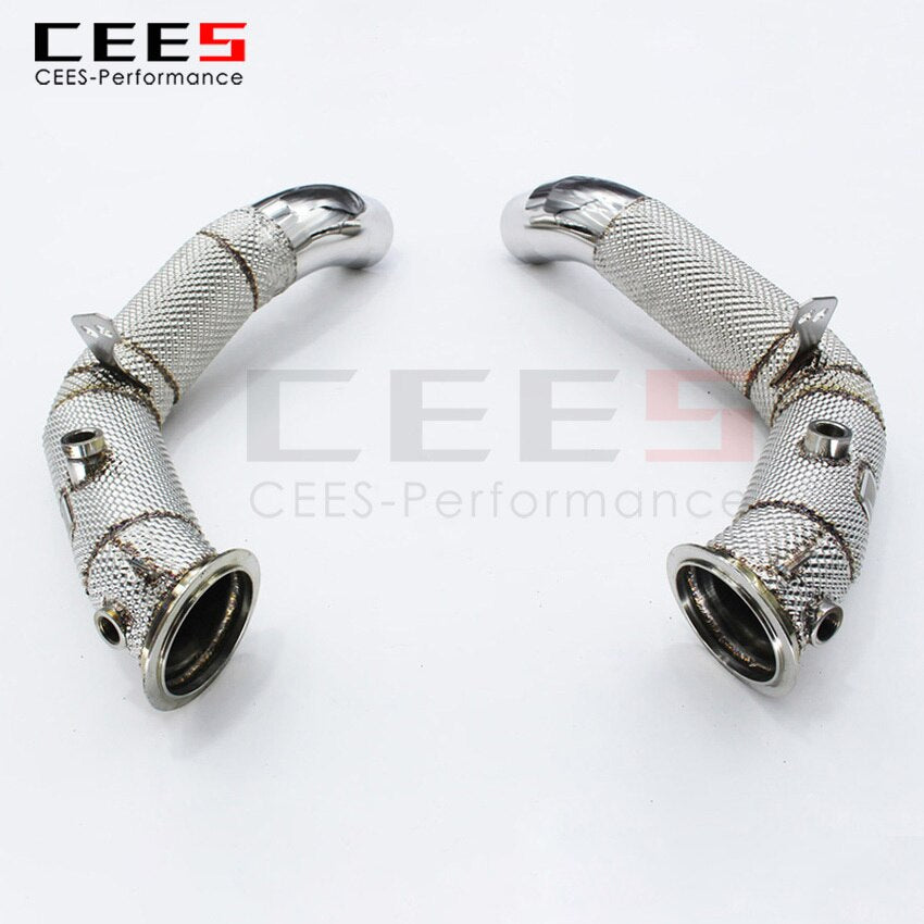 BMW M5 M6 F06 F10 F12 F13 High Flow Catted Exhaust Downpipe / Catless DownPipes