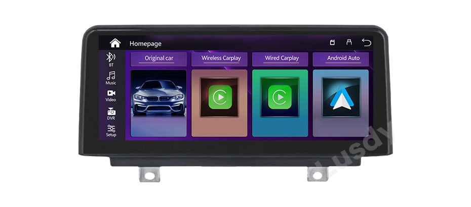 Touch Screen Wireless Apple CarPlay Android Auto Car Multimedia For BMW 3/4 Series