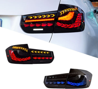 LED GTS Taillights for BMW F30 2013-2018 F80 GTS with Startup Animation Blue Flash Version Available