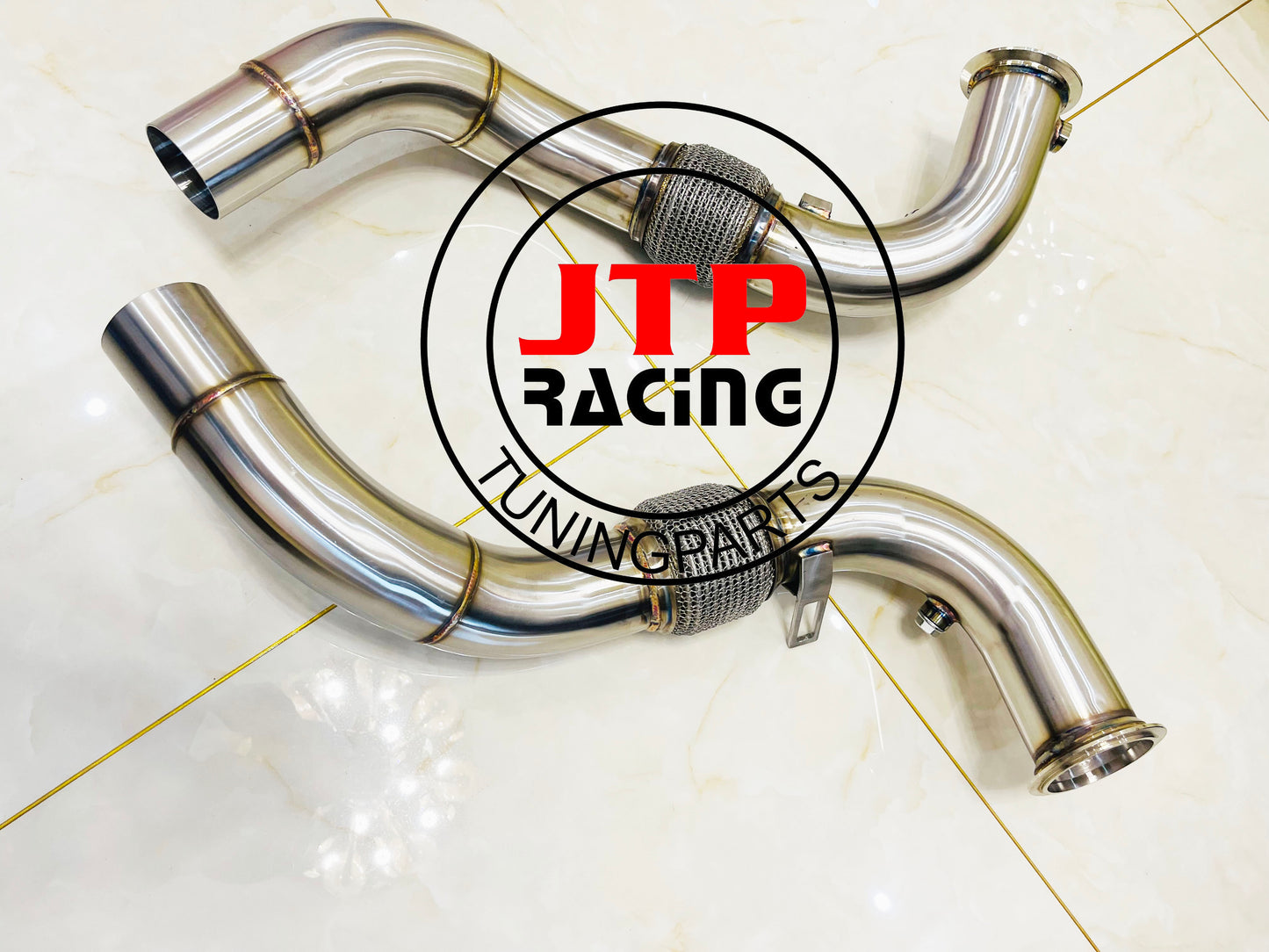 BMW 650i Catless DownPipe F06 F12 F13 650i F01 F02 750i turbo exhaust pipe N63 N63TU V8 4.4T 2012-2017