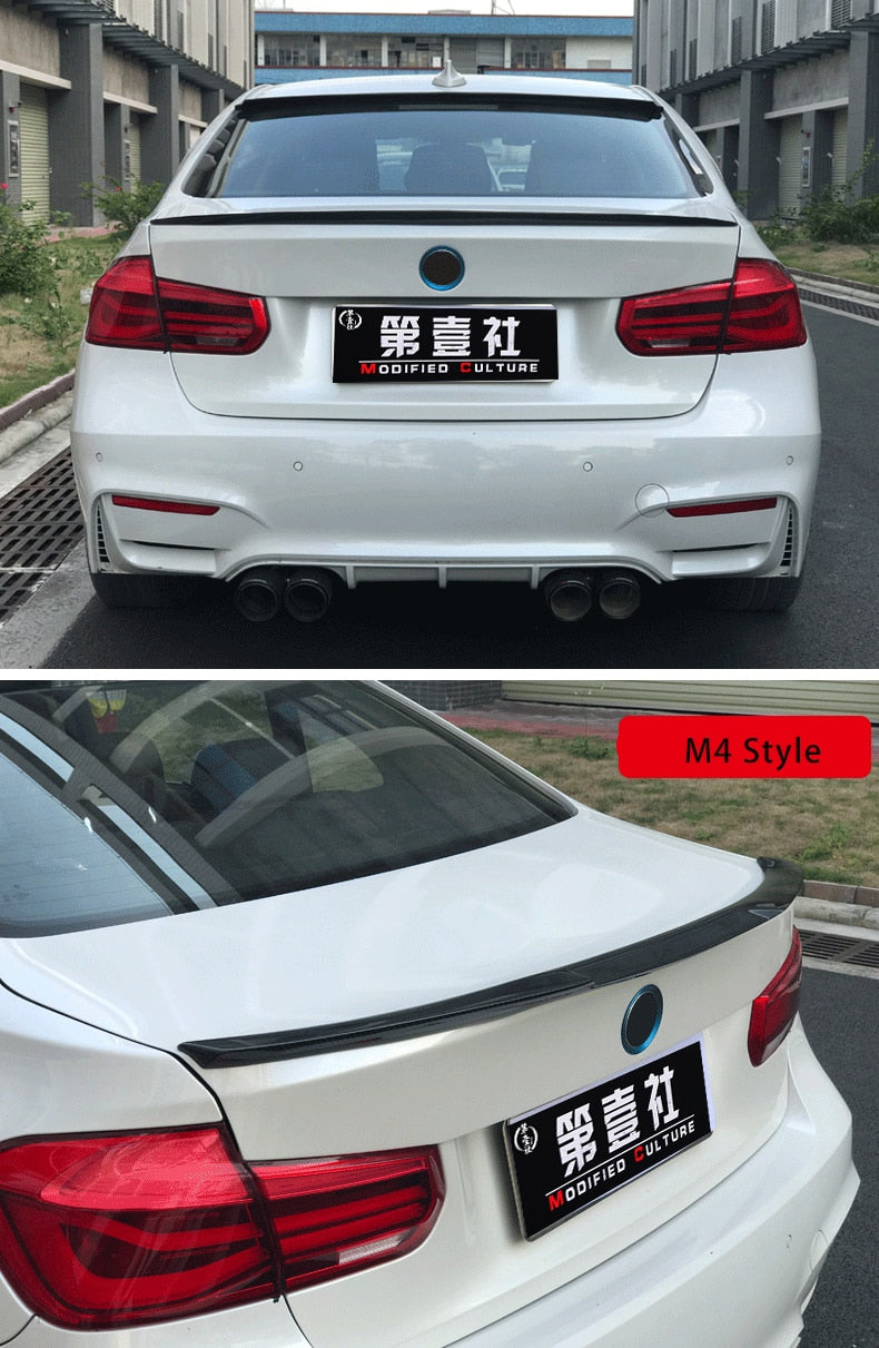 High Quality 3K Real Carbon Fiber Spoiler 2012-2018 BMW M3/ 3 Series F30 F80 Multiple Styles!