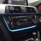 Carbon fiber LED center console Ambient light For BMW 3 /4 Series M3/4 F3x F8x LED