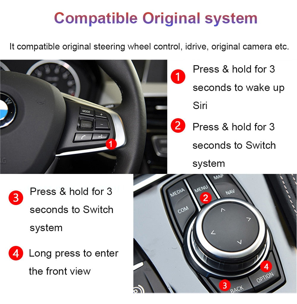 Wireless CarPlay Android Auto Box For BMW F Series NBT CIC EVO Youtube