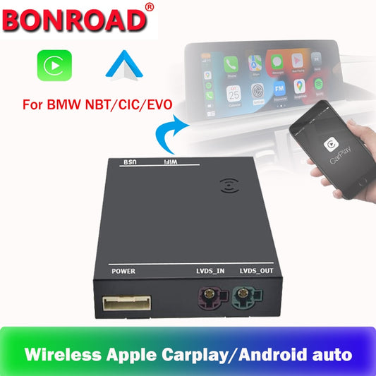 Wireless CarPlay Android Auto Box For BMW F Series NBT CIC EVO Youtube