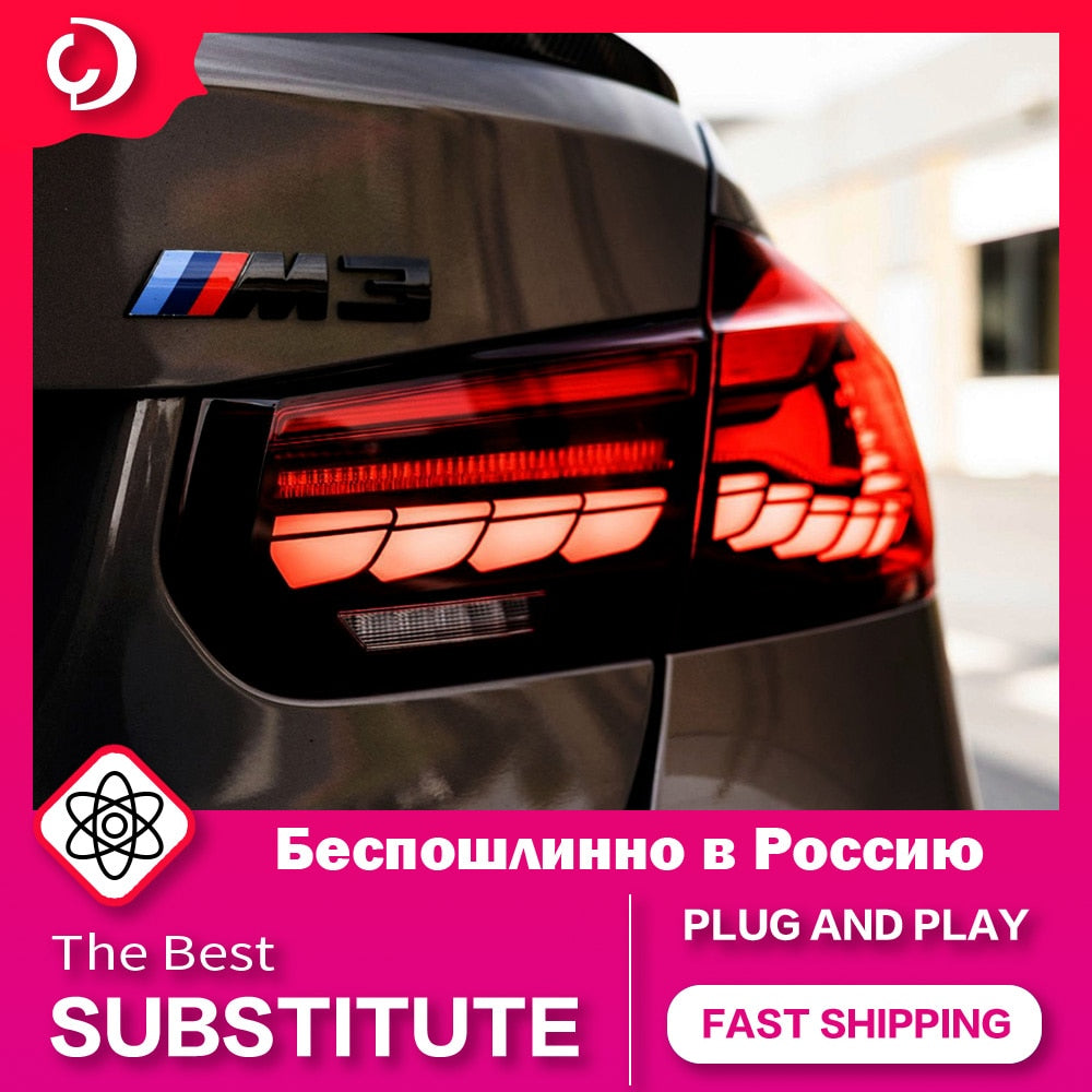 Red GTS Taillights for BMW 3 Series F30 2013-2019 F80 M3 GTS LED Turn Signal Sequential Startup Animation