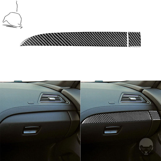 BMW 6 Series M6 F12 F13 F06 2011-2018 M Sport Carbon Fiber Stickers Co-Pilot Instrument Panel 2 Pcs Car Styling Accessories