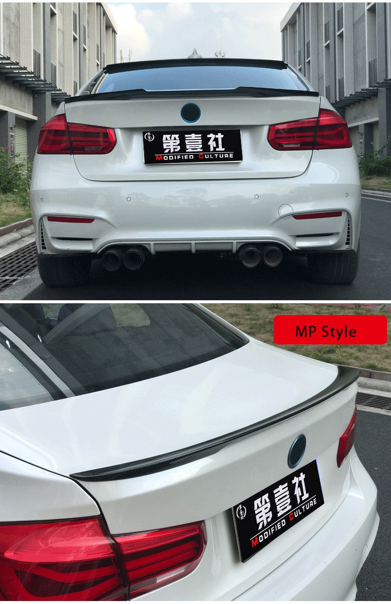 High Quality 3K Real Carbon Fiber Spoiler 2012-2018 BMW M3/ 3 Series F30 F80 Multiple Styles!