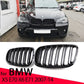 Front Kidney Gloss Black 2 Line Double Slat For BMW X5 E70 2007-2013  X6 E71 E72 2008-2014 Car Accessories