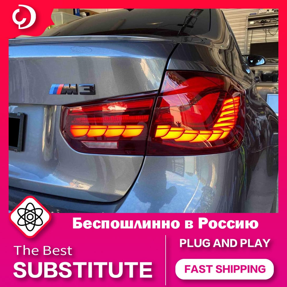 Red GTS Taillights for BMW 3 Series F30 2013-2019 F80 M3 GTS LED Turn Signal Sequential Startup Animation