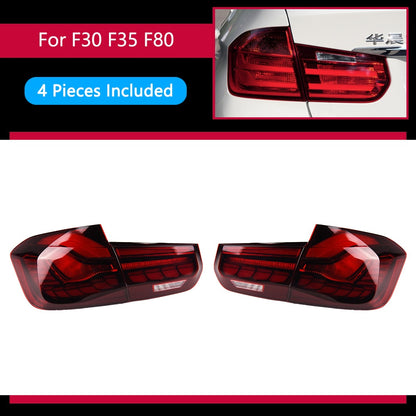 Red GTS Taillights for BMW 3 Series F30 2013-2019 F80 M3 GTS LED Turn Signal Sequential Startup Animation