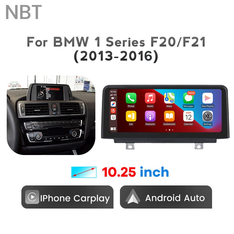 Touch Screen Wireless Apple CarPlay Android Auto Car Multimedia For BMW 3/4 Series